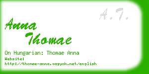 anna thomae business card